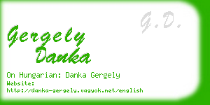 gergely danka business card